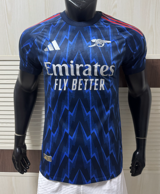 2025-26 Mens Arsenal Player version  away blue soccer Jersey