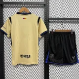 2025-26 Kids Barcelona away white soccer jersey