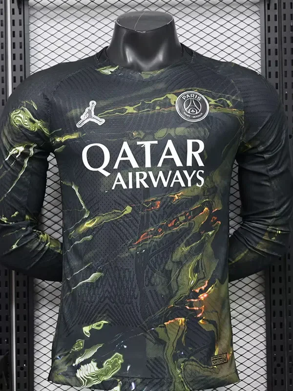 2025-26 PSG Jordan Night Edition Long Sleeve Player Version Soccer Jersey