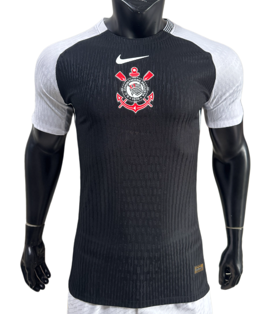 2025-26  Mens Corinthians away black  Player version soccer jersey