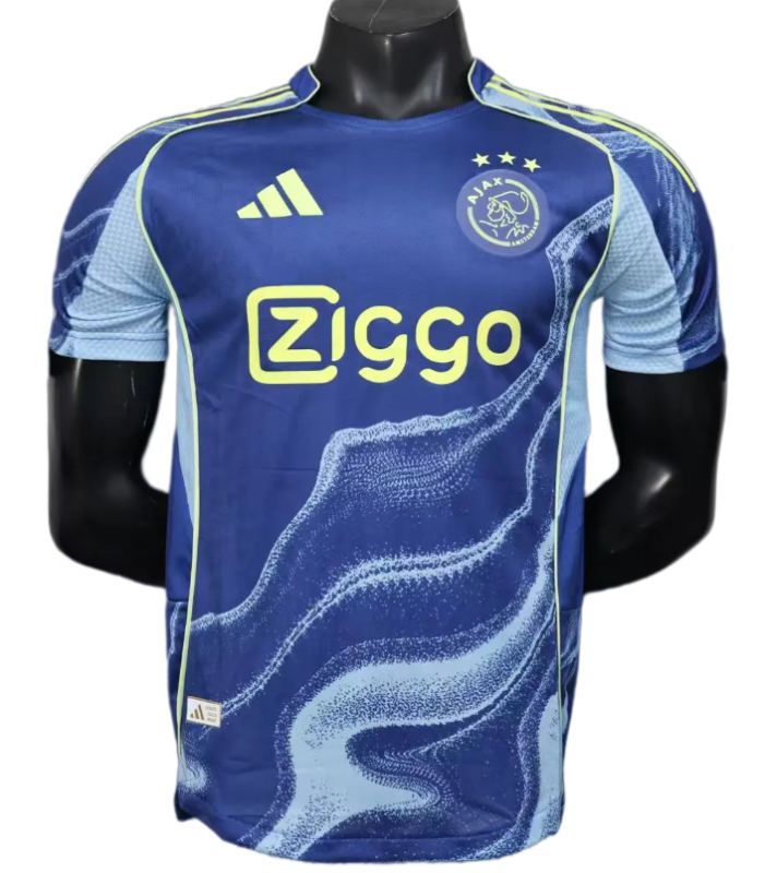 2025-26 Mens Ajax  away blue Player version soccer Jersey