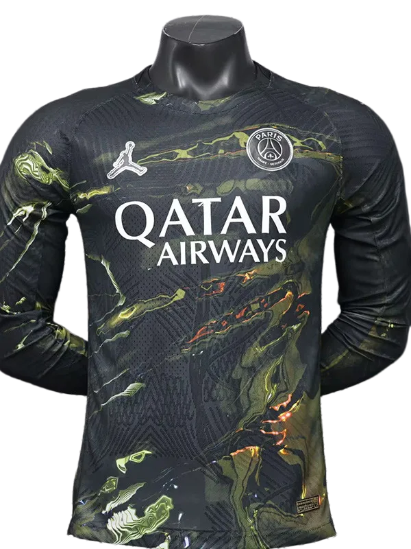 2025-26 PSG Jordan Night Edition Long Sleeve Player Version Soccer Jersey
