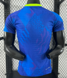 2025-26Mens Brazil  away blue  Player version soccer jersey