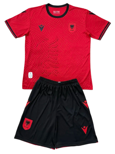 2026-27 Kids Albania Home Soccer Jersey