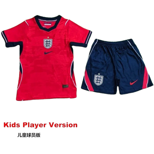 2026-27  Kids England Away Player Version Soccer Jersey