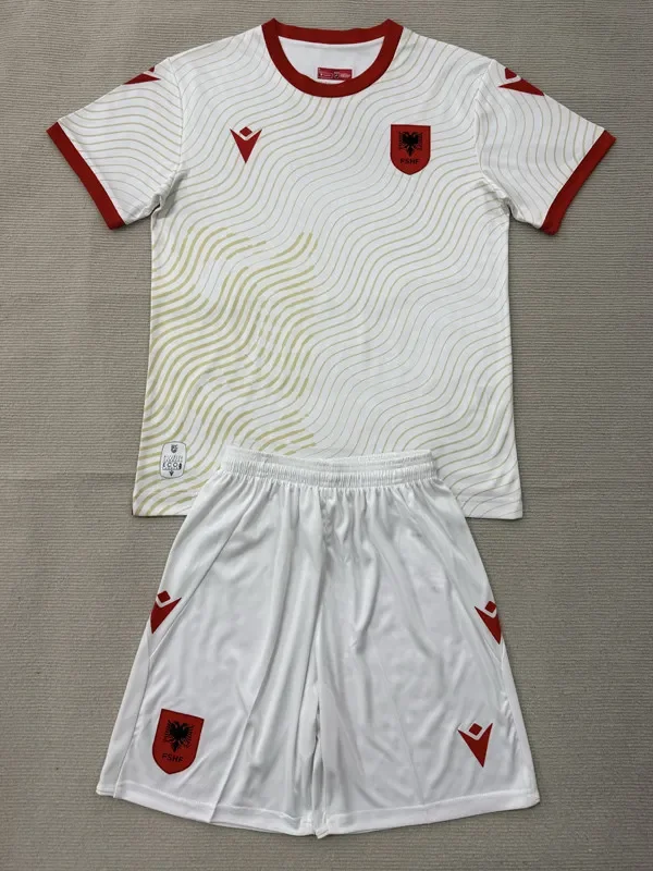2026-27 Kids Albania Away Soccer Jersey