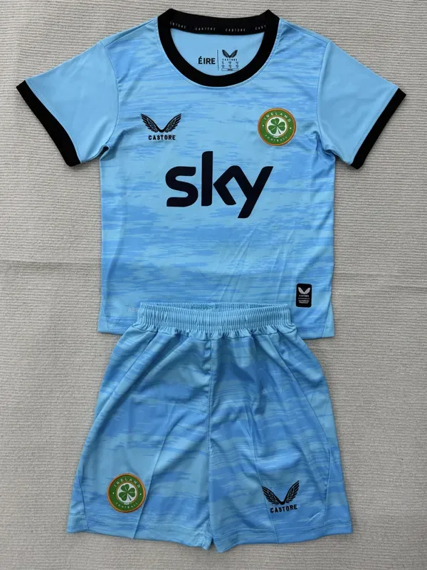 2026-27 Kids Ireland Blue Goalkeeper Soccer Jersey