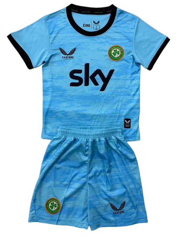 2026-27 Kids Ireland Blue Goalkeeper Soccer Jersey