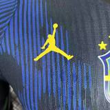 2026-27 Mens Brazil away blue Player version soccer jersey