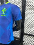 2025-26Mens Brazil  away blue  Player version soccer jersey
