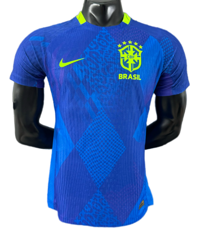 2025-26Mens Brazil  away blue  Player version soccer jersey