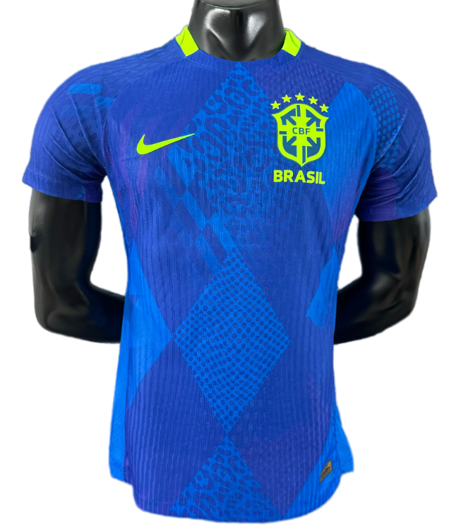 2025-26Mens Brazil  away blue  Player version soccer jersey