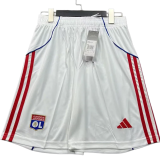 2025-26 Mens Lyon home white  Shorts Pants
