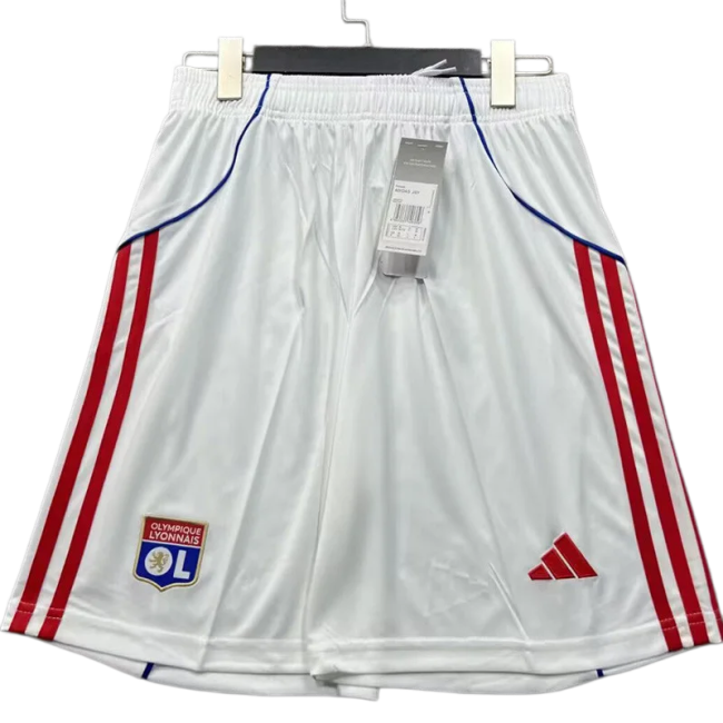 2025-26 Mens Lyon home white  Shorts Pants