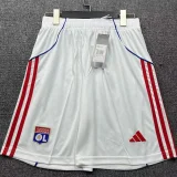 2025-26 Mens Lyon home white  Shorts Pants