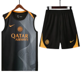 2025-26 Mens Inter Milan Black vest Training Short Suit