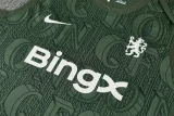 2025-26 Mens Chelsea Dark green vest Training Short Suit