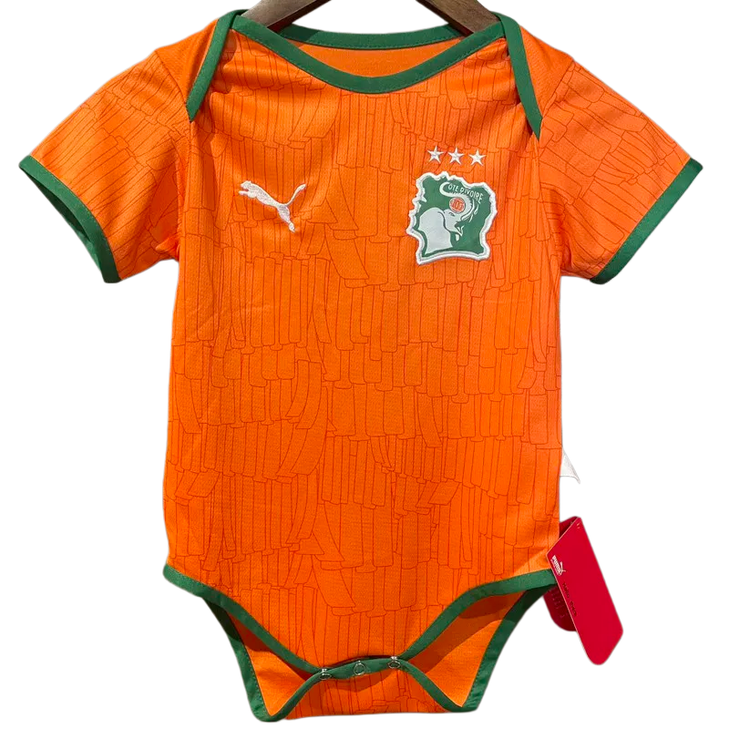 2026-27 Ivory Coast Home Baby Infant Crawl Suit