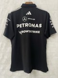 2026 F1 Mercedes Black polo Racing Suit