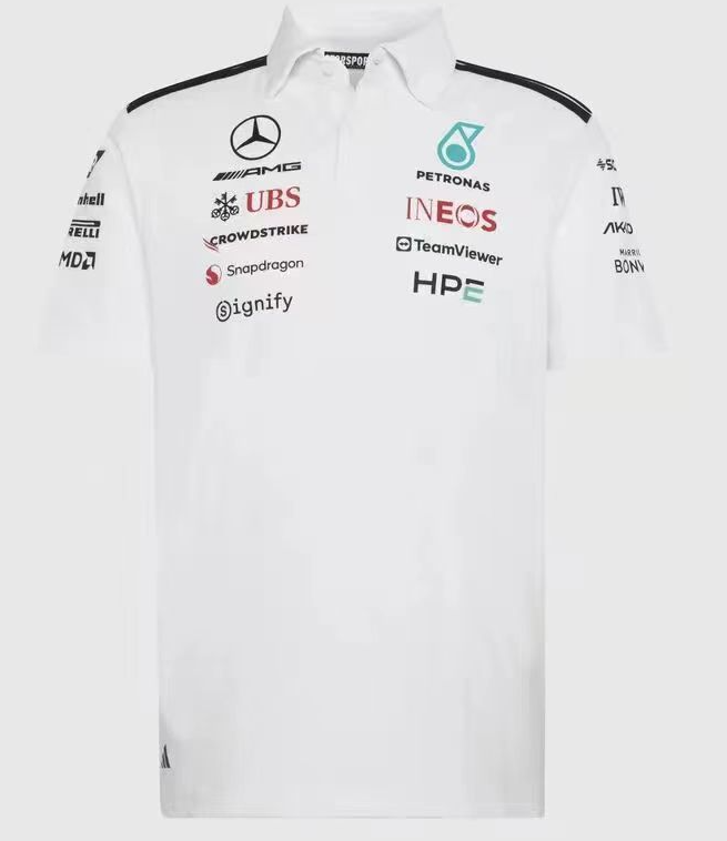 2026 F1 Mercedes  Short Sleeve polo Racing Suit
