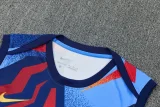 2025-26 Mens Barcelona Light blue vest Training Short Suit