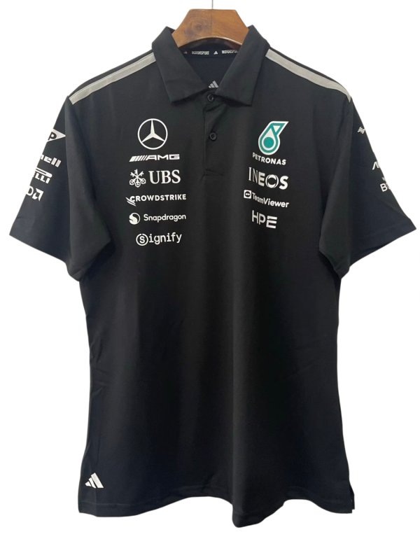 2026 F1 Mercedes Black polo Racing Suit