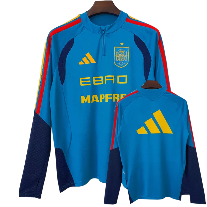 2026-27 Spain Blue Top Half Pull Tracksuit