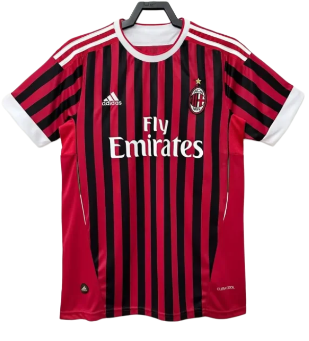 2011-12 Mens AC Milan Retro Home Jersey