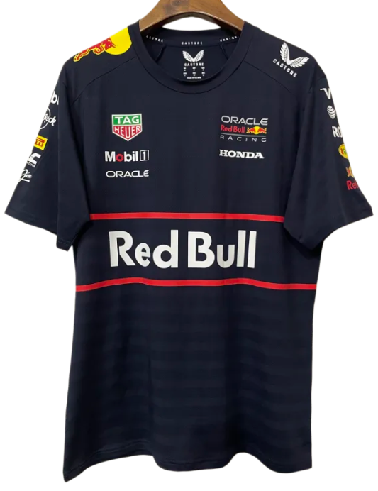 2025 F1 Red Bull Black T-Shirts Racing Suit