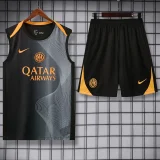 2025-26 Mens Inter Milan Black vest Training Short Suit