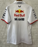 2025 F1 Red Bull White Polo Racing Suit(有领)