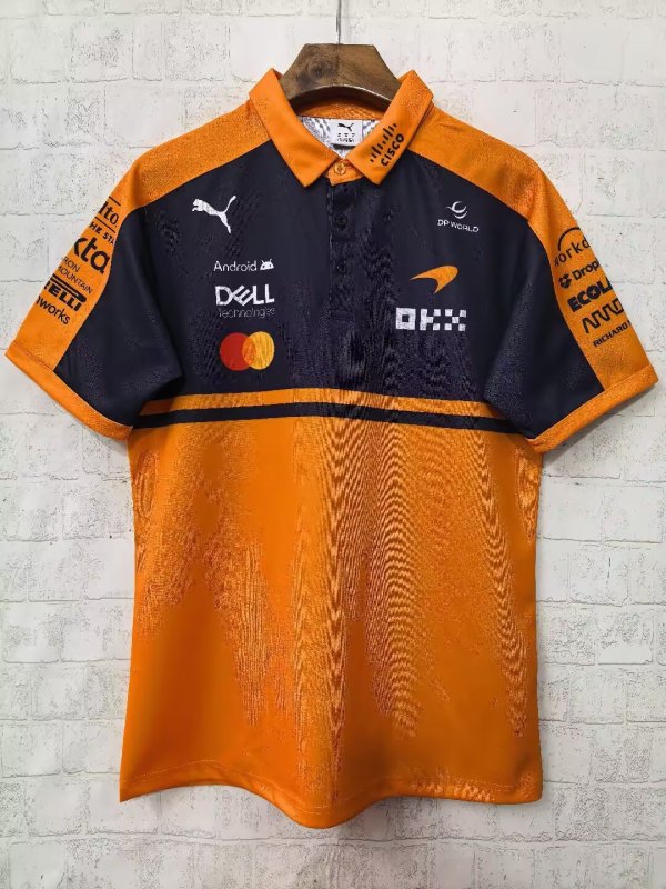 2026 F1 McLaren New Pattern Short Sleeve polo Racing Suit