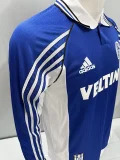 1998-2000 Schalke 04 Home Long Sleeve Retro Soccer Jersey
