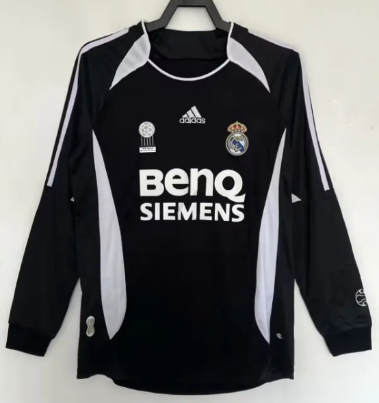 2006/07 Retro Real Madrid black third away long sleeve Jersey