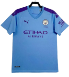 2019-20 Mens Retro  Manchester City blue home soccer Jersey