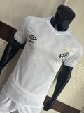 2025-26 Mens Santos FC white  Home Player Edition Soccer Jersey