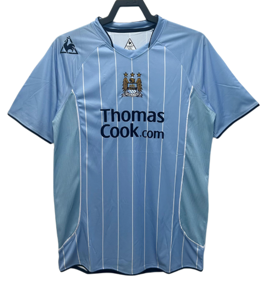 2007-08 Manchester City Home Retro Soccer Jersey