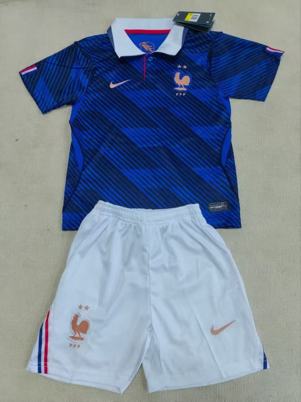 2026-27 Kids France home Soccer Jersey