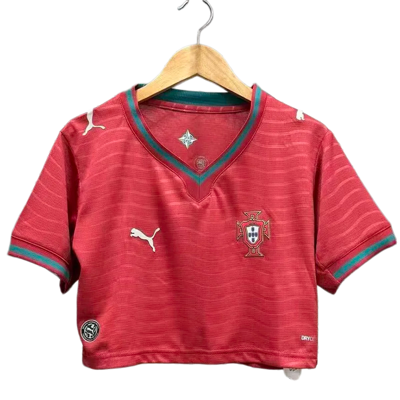 2026 World Cup Portugal Home Women Cheerleader Shirt