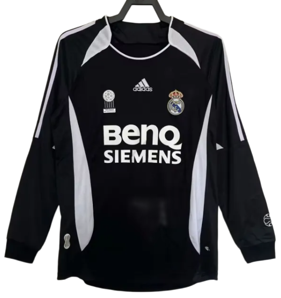 2006/07 Retro Real Madrid black third away long sleeve Jersey