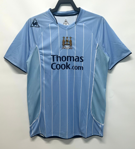 2007-08 Manchester City Home Retro Soccer Jersey