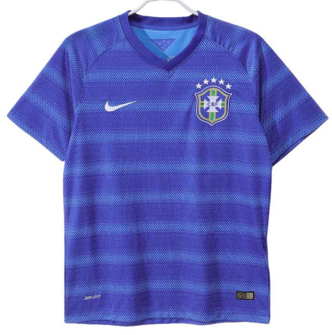 2014 Mens Brazil Retro Away soccer Jersey