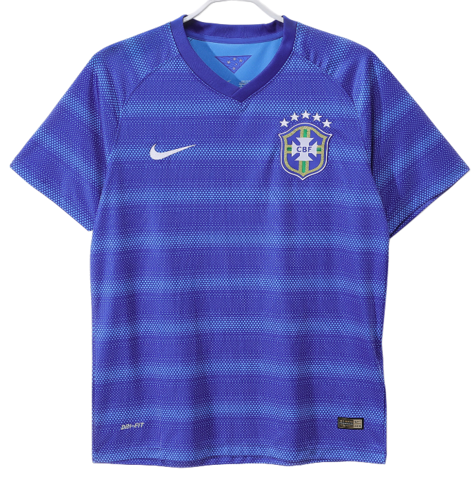 2014 Mens Brazil Retro Away soccer Jersey