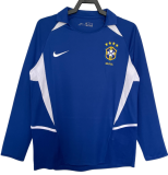 2002 Brazil Retro away Long sleeve soccer Jersey