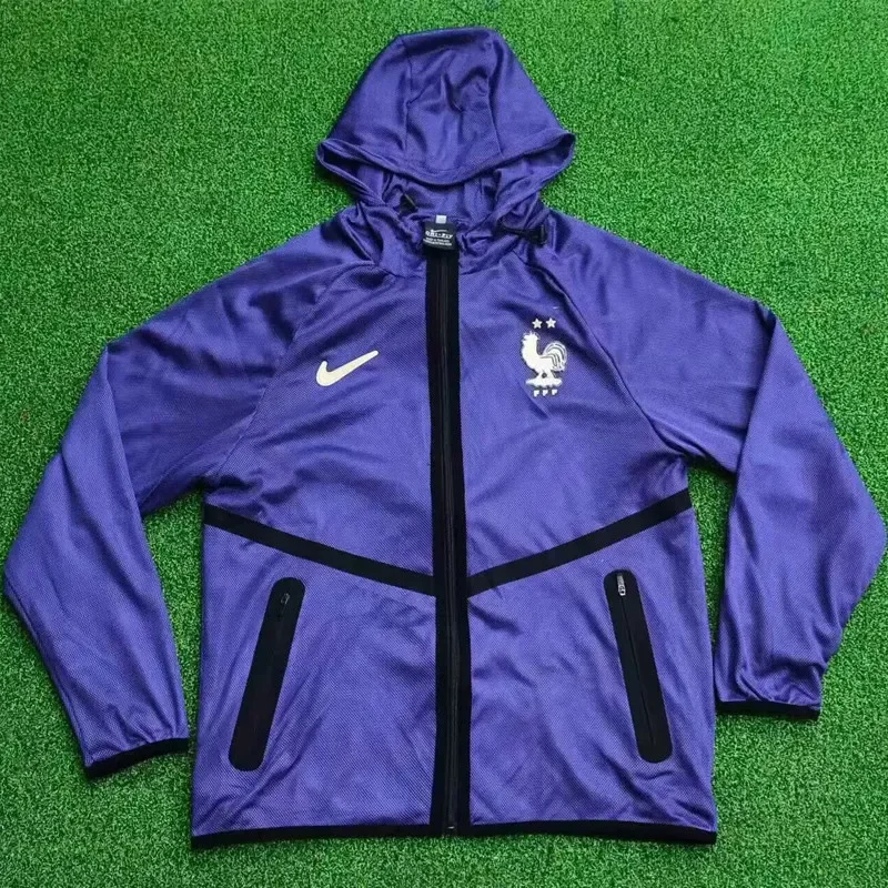 2026 World Cup France Purple Walkout Jacket (Hooded)