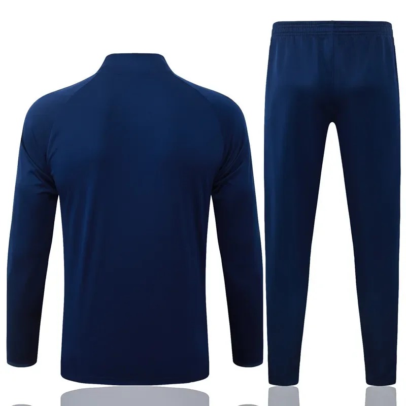 2026-27 Real Madrid Royal blue Half Pull Tracksuit  #B26028