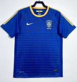 2010 Mens Retro Brazil blue  Away Soccer Jersey