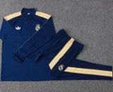 2026-27 Real Madrid Royal blue Half Pull Tracksuit  #B26028