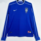1998 Brazil Away Long Sleeve Retro Soccer Jersey