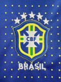 2010 Mens Retro Brazil blue  Away Soccer Jersey